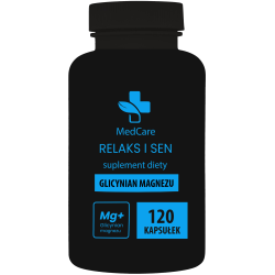 Glicynian magnezu 800mg 120 kapsułek 20% - Czysty bez dodatków 96g