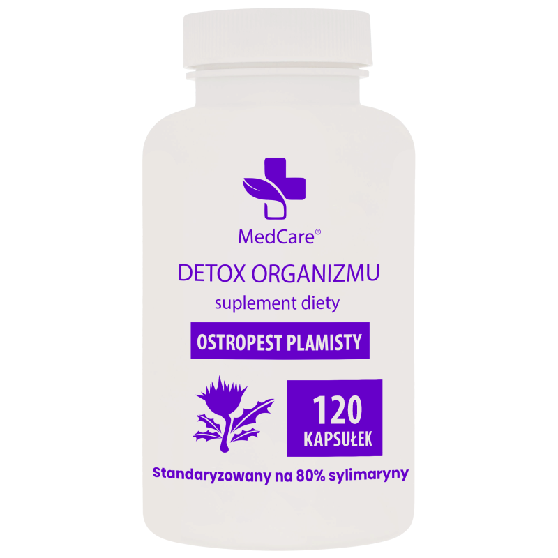 Ostropest plamisty – ekstrakt 80% sylimaryny 400 mg | Detox | 120 kapsułek